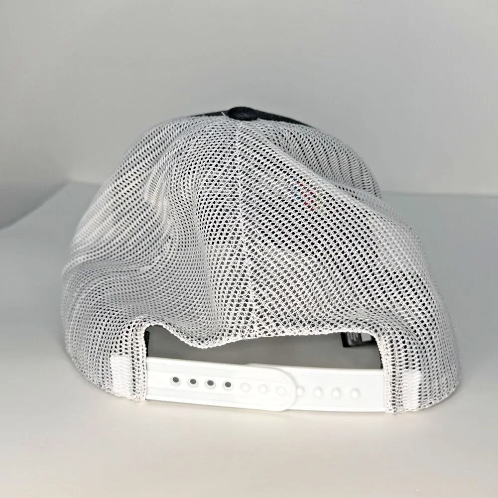 NASCAR 47 Brand Trucker Hat Black White Snapback Adjustable Racing Cap New